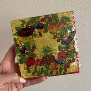 Pineapple Wreath 20 count caspari cocktail napkins